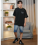 BILLABONG(ビラボン)半袖Tシャツ バックプリント ワイドシルエット ONE TIME LINE BF011-212 BF011212/ユニセックス メンズ ムラサキスポーツ