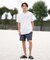 RVCA(ルーカ) 半袖Tシャツ 水陸両用 ユーティリティー UVケアラッシュガード BF041-870 BF041870/ユニセックス メンズ ムラサキスポーツ