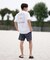 RVCA(ルーカ) 半袖Tシャツ 水陸両用 ユーティリティー UVケアラッシュガード BF041-870 BF041870/ユニセックス メンズ ムラサキスポーツ