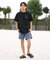 RVCA(ルーカ) 半袖Tシャツ 水陸両用 ユーティリティー UVケアラッシュガード BF041-870 BF041870/ユニセックス メンズ ムラサキスポーツ