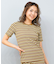 Ungrid(アングリッド)水着 ラッシュガード 半袖 Tシャツ ボーダー柄 水陸両用 UVカット 250301/レディース ムラサキスポーツ