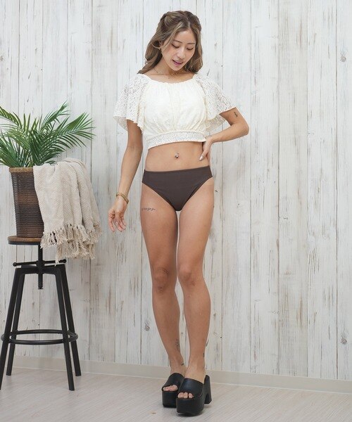 Beach Queen(ビーチクイーン)水着 ビキニ 3点セット シアー