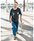 VOLCOM(ボルコム) 半袖Tシャツ バックプリント フロントプリント A4312506/ユニセックス メンズ ムラサキスポーツ
