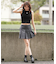 DC(ディーシー)タンクトップ リブ素材 クロップド丈 ショート丈 ロゴ パッド付 セットアップ対応 LSL252309/レディース ムラサキスポーツ