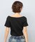 DC(ディーシー)半袖 Tシャツ スクエアネック リブ素材 クロップド丈 ショート丈 ロゴ セットアップ対応 LST252306/レディース ムラサキスポーツ