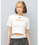 DC(ディーシー)半袖 Tシャツ レイヤード リブ素材 クロップド丈 ショート丈 ロゴ セットアップ対応 LST252307/レディース ムラサキスポーツ