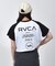 RVCA/半袖 Tシャツ クロップド丈 ショート丈 ラグラン バックプリント BF04C-P21 ルーカ レディース ムラサキスポーツ