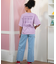 ROXY(ロキシー)半袖Tシャツ ハイビスカスTシャツ ゆったりシルエット RST252046/レディース ムラサキスポーツ