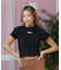 ROXY(ロキシー)半袖Tシャツ ちびTシャツ ボーダー RST252047/レディース ムラサキスポーツ