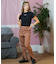 ROXY(ロキシー)半袖Tシャツ ちびTシャツ ボーダー RST252047/レディース ムラサキスポーツ