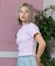 ROXY(ロキシー)半袖Tシャツ ちびTシャツ ボーダー RST252047/レディース ムラサキスポーツ