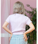 ROXY(ロキシー)半袖Tシャツ ちびTシャツ ボーダー RST252047/レディース ムラサキスポーツ
