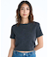 ROXY×NANAHA(ロキシー×ナナハ)半袖Tシャツ リブちびTシャツ ミニTシャツ RST252606T/レディース ムラサキスポーツ