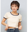 ROXY(ロキシー)半袖Tシャツ ちびTシャツ ミニTシャツ RST252624M/レディース ムラサキスポーツ