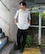 【ムラサキスポーツ限定】DEAR LAUREL(ディアローレル)半袖シャツ 接触冷感 セットアップ対応 D25S2401/メンズ ムラサキスポーツ
