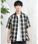 【ムラサキスポーツ限定】DEAR LAUREL(ディアローレル)半袖シャツ オンブレチェック柄 D25S2403/メンズ ムラサキスポーツ