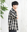 【ムラサキスポーツ限定】DEAR LAUREL(ディアローレル)半袖シャツ オンブレチェック柄 D25S2403/メンズ ムラサキスポーツ