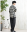 【ムラサキスポーツ限定】DEAR LAUREL(ディアローレル)半袖シャツ オンブレチェック柄 D25S2403/メンズ ムラサキスポーツ