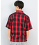 【ムラサキスポーツ限定】DEAR LAUREL(ディアローレル)半袖シャツ オンブレチェック柄 D25S2403/メンズ ムラサキスポーツ