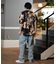 DC(ディーシー)半袖 Tシャツ バックプリント オーバーサイズ ヴィンテージ加工 25 ROCK SKULL SS DST252005/メンズ ムラサキスポーツ