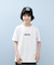 NEW ERA(ニューエラ)キッズ Tシャツ 吸汗速乾 UVケア ジュニア Youth テック Overlap Logo ホワイト 14414381 半袖Tシャツ 子供服 男の子 女の子/キッズ ムラサキスポーツ