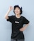 NEW ERA(ニューエラ)キッズ Tシャツ 吸汗速乾 UVケア ジュニア Youth テック Overlap Logo ブラック 14414382 半袖Tシャツ 子供服 男の子 女の子/キッズ ムラサキスポーツ