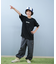 NEW ERA(ニューエラ)キッズ Tシャツ 吸汗速乾 UVケア ジュニア Youth テック Overlap Logo ブラック 14414382 半袖Tシャツ 子供服 男の子 女の子/キッズ ムラサキスポーツ