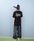 NEW ERA(ニューエラ)キッズ Tシャツ 吸汗速乾 UVケア ジュニア Youth テック Overlap Logo ブラック 14414382 半袖Tシャツ 子供服 男の子 女の子/キッズ ムラサキスポーツ