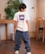 THE NORTH FACE/キッズ NTJ32546 ショートスリーブバンダナスクェアロゴティー 半袖Tシャツ ザ・ノースフェイス 男の子 女の子 ムラサキスポーツ