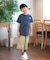 THE NORTH FACE/キッズ NTJ32546 ショートスリーブバンダナスクェアロゴティー 半袖Tシャツ ザ・ノースフェイス 男の子 女の子 ムラサキスポーツ