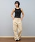 RIKKA FEMME(リッカファム)ストライプ ストレートパンツ RF25SS02 レディース ムラサキスポーツ