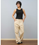 RIKKA FEMME(リッカファム)ストライプ ストレートパンツ RF25SS02 レディース ムラサキスポーツ