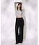RIKKA FEMME(リッカファム)ストライプ ストレートパンツ RF25SS02 レディース ムラサキスポーツ