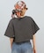 Hurley/WCSS251049 OVS EMB OE LG CRPD SS TEE 半袖Tシャツ クルーネック ショート丈 ハーレー レディース ムラサキスポーツ