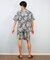【ムラサキスポーツ限定】MIGHTY SURF CLUB(マイティサーフクラブ)半袖シャツ アロハシャツ 総柄 セットアップ対応 MIGHTY CROWN MTS25SS01/メンズ ムラサキスポーツ