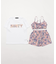 RUSTY(ラスティ)キッズ 水着 4点セット ビキニ トランクス ラッシュガード スイムウェア SET 965801/子供服 女の子 ムラサキスポーツ