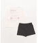 ROXY(ロキシー)キッズ 水着 2点セット UVケア 長袖ラッシュガード トランクス MINI HEAR THE WAVES TLY251108/子供服 女の子 ムラサキスポーツ