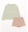 ROXY(ロキシー)キッズ 水着 2点セット UVケア 長袖ラッシュガード トランクス MINI HEAR THE WAVES TLY251108/子供服 女の子 ムラサキスポーツ