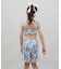 ROXY(ロキシー)キッズ 水着 3点セット ビキニ トランクス ラッシュガード MINI ARTSY FLORAL スイムウェア TSW251102/子供服 女の子 ムラサキスポーツ