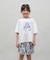 ROXY(ロキシー)キッズ 水着 3点セット ビキニ トランクス ラッシュガード MINI ARTSY FLORAL スイムウェア TSW251102/子供服 女の子 ムラサキスポーツ