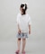 ROXY(ロキシー)キッズ 水着 3点セット ビキニ トランクス ラッシュガード MINI ARTSY FLORAL スイムウェア TSW251102/子供服 女の子 ムラサキスポーツ