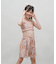 ROXY(ロキシー)キッズ 水着 3点セット ビキニ トランクス ラッシュガード MINI ARTSY FLORAL スイムウェア TSW251102/子供服 女の子 ムラサキスポーツ