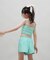 ROXY(ロキシー)キッズ 水着 3点セット ビキニ トランクス ラッシュガード MINI LA VIE TSW252060/子供服 女の子 ムラサキスポーツ