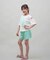 ROXY(ロキシー)キッズ 水着 3点セット ビキニ トランクス ラッシュガード MINI LA VIE TSW252060/子供服 女の子 ムラサキスポーツ