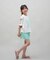 ROXY(ロキシー)キッズ 水着 3点セット ビキニ トランクス ラッシュガード MINI LA VIE TSW252060/子供服 女の子 ムラサキスポーツ