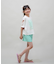 ROXY(ロキシー)キッズ 水着 3点セット ビキニ トランクス ラッシュガード MINI LA VIE TSW252060/子供服 女の子 ムラサキスポーツ