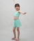 ROXY(ロキシー)キッズ 水着 3点セット ビキニ トランクス ラッシュガード MINI LA VIE TSW252060/子供服 女の子 ムラサキスポーツ