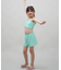 ROXY(ロキシー)キッズ 水着 3点セット ビキニ トランクス ラッシュガード MINI LA VIE TSW252060/子供服 女の子 ムラサキスポーツ