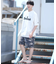 【ムラサキスポーツ限定】DEVILUSE(デビルユース)水陸両用 ラッシュガード 半袖Tシャツ オーバーサイズ 243OO1ST301DU/メンズ ムラサキスポーツ