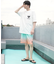 【ムラサキスポーツ限定】DEVILUSE(デビルユース)水陸両用 ラッシュガード 半袖Tシャツ オーバーサイズ 243OO1ST303DU/メンズ ムラサキスポーツ